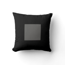 Coussin noir et gris épais