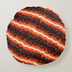 Coussin noir et rond de nuit