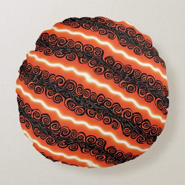 Coussin noir et rond de nuit (Devant)