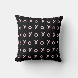 Coussin Noir et rose bébé X O XO XO's Tendance Mignon