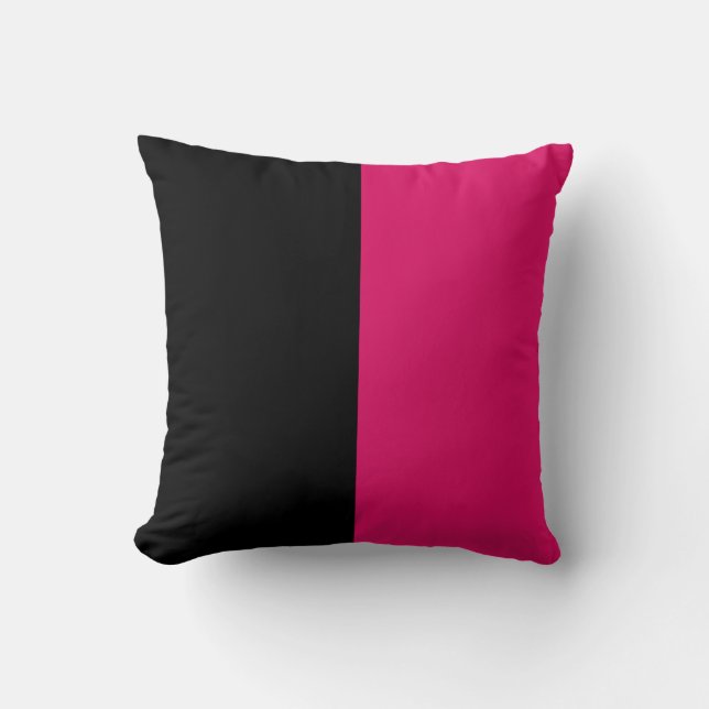 Coussin Noir-Fuschia (Recto)