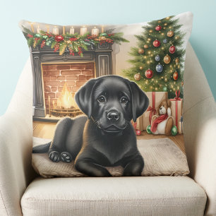 Coussin Noir Labrador Retriever Chien Chien Chien Chien Ch
