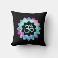 Noir magenta de bleu de turquoise d'Aum