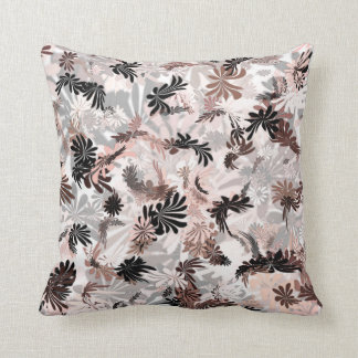 Coussin Noir rose-clair et brun