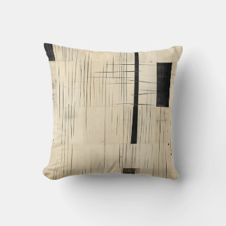 Coussin Noir simple et beige japonais