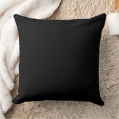 Coussin Noir Uni Élégant (Couverture)