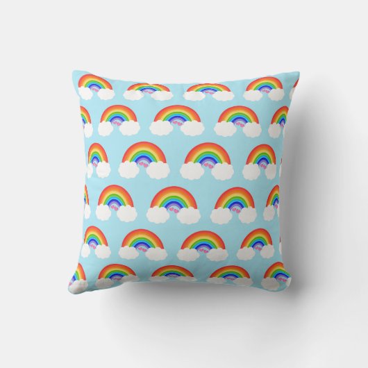 Coussin Nom arc-en-ciel adorable (Verso)