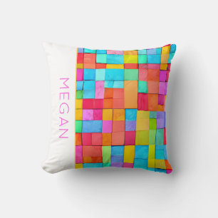Coussin NOM D'Art Moderne Abstrait Décor Artiste Moderne