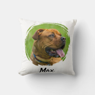Coussin Nom de compagnie personnalisé & Photo Personne t