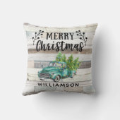 COUSSIN NOM DE FAMILLE DE CAMIONNETTE EN BOIS RUSTIQUE DE  (Verso)