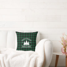 Nom de famille du cabine Green Buffalo Plaid