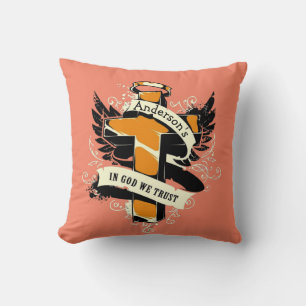 Coussin Nom De Famille Personnalisé En Dieu Nous Faisons C