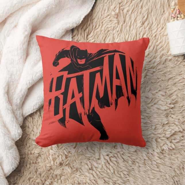 Coussin Nom de la brosse à encre Batman (Couverture)