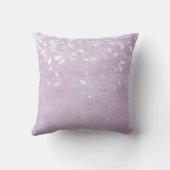 Coussin Nom de la confetti violet de la lavande de monogra (Verso)