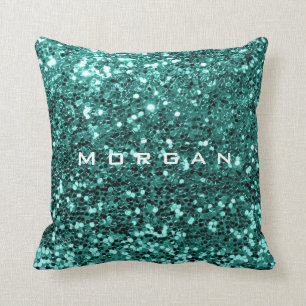 Coussin Nom de la parties scintillant Séquin de mode Monna