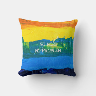 Coussin Nom de la retraite Drôle Pas de problème Artistiqu