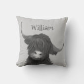 Coussin Nom de la vache Highland   (Recto)