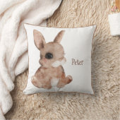 Coussin Nom de lapin animal de bois mignon Nourriture (Couverture)