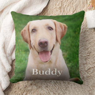 Coussin Nom de photo de l'animal de compagnie Cadeau pour 