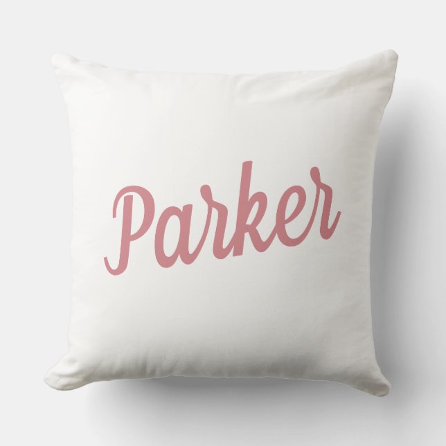 Coussin Nom de script moderne Simple Kids (Recto)