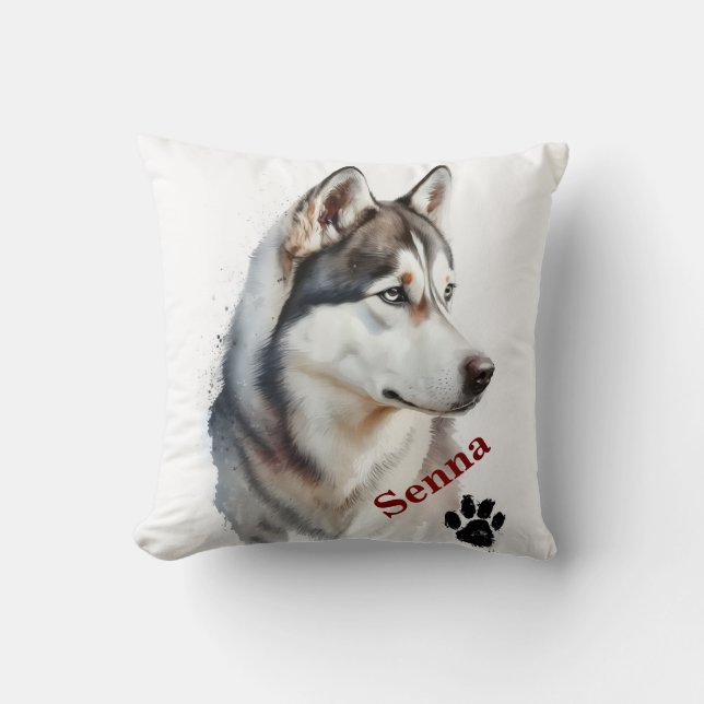 Coussin Nom de typographie moderne simple et cool pour ani (Recto)