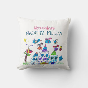 Coussin Nom d'enfants coloré