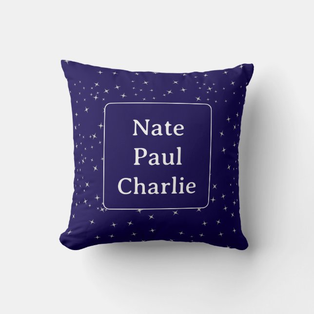 Coussin Nom des étoiles sucrées  (Recto)