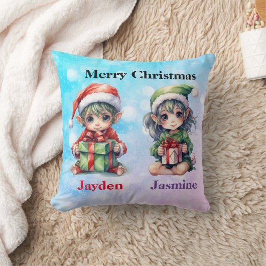Coussin Nom des jumeaux personnalisés (Couverture)