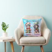 Coussin Nom des jumeaux personnalisés (Chaise)