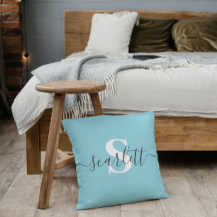 Coussin Nom d'inscription modifiable Couleur personnalisée
