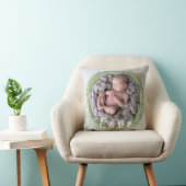 Coussin Nom du bébé nouveau-né Amour Photo (Chaise)