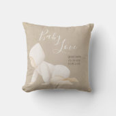 Coussin Nom du bébé Script Baby Love Keepsaké (Recto)