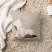 Coussin Nom du bébé Script Baby Love Keepsaké Jeu d'oreill (Couverture)
