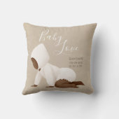 Coussin Nom du bébé Script Baby Love Keepsaké Jeu d'oreill (Verso)