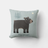 Coussin Nom du bois de l'ours mou (Recto)