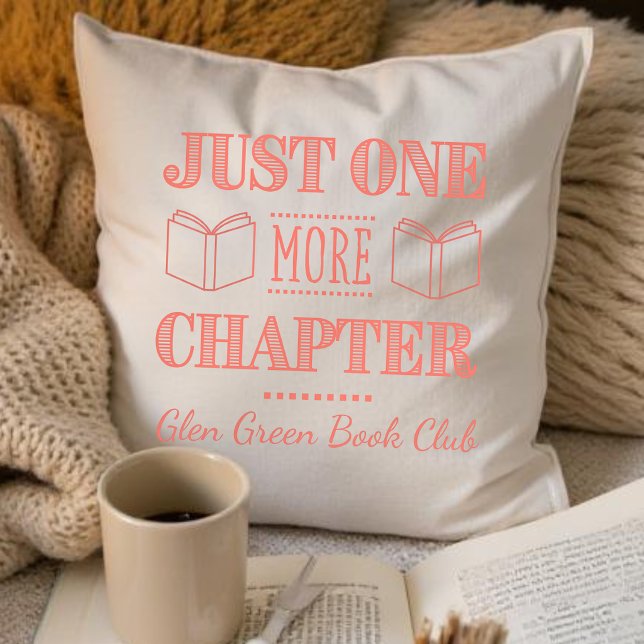 Coussin Nom du club de lecture, juste une autre citation d (Créateur téléchargé)