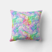 Coussin Nom du dinosaure préhistorique arc-en-ciel (Verso)