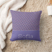 Coussin Nom du motif triangle Abstrait lavande (Couverture)