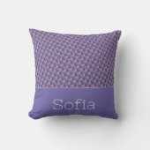 Coussin Nom du motif triangle Abstrait lavande (Recto)