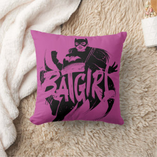 Coussin Nom du pinceau encre Batgirl