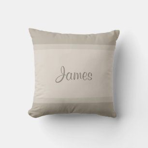 Coussin Nom élégant Script manuscrit Police Texte moderne