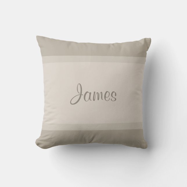 Coussin Nom élégant Script manuscrit Police Texte moderne (Recto)