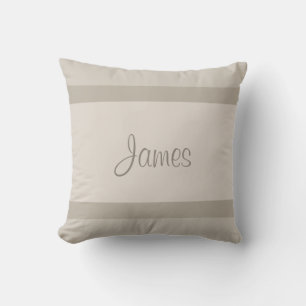Coussin Nom élégant Scripts main Police Texte Plaque moder