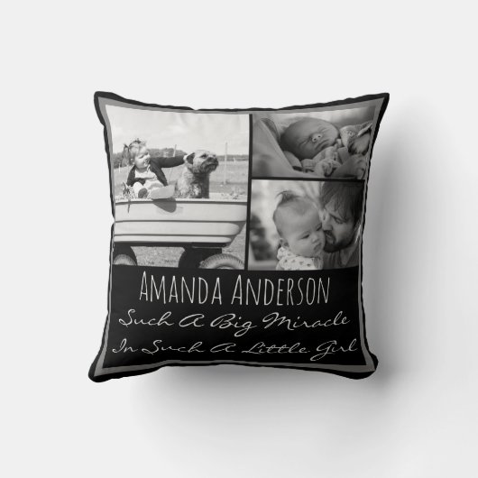 Coussin Nom et devis personnalisés (Verso)