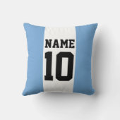 Coussin Nom et numéro personnalisés Argentine Indicateur (Verso)