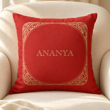 Nom floral rouge Annaprashan