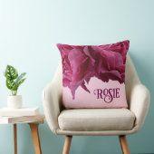 Coussin Nom personnalisable Rosie joli rose abstrait migno (Chaise)