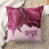Coussin Nom personnalisable Rosie joli rose abstrait migno (Couverture)