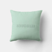 Coussin Nom personnalisable "Snuggles" (Verso)