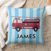 Coussin Nom personnalisé Blue Fire truck Cuisine (Couverture)